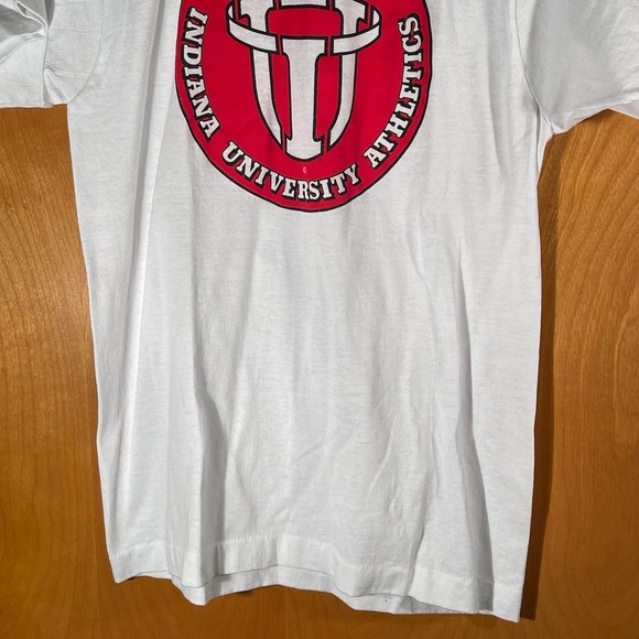 Vintage I Support Indiana University Athletics IU Hoosiers Shirt Medium USA - Picture 3 of 8
